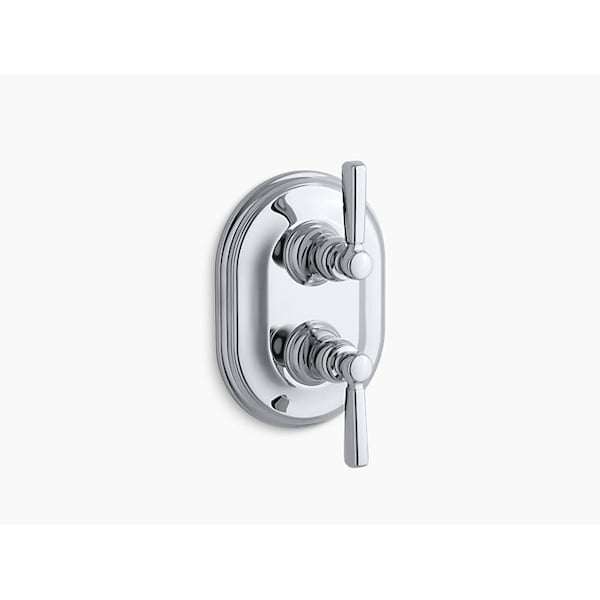 Bancroft Stacked Valve Trim W/ Metal Lever Handles, Requires Valve